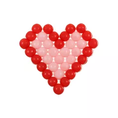 Szív alakú lufiháló – áttetsző műanyag