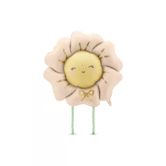   "Sétáló" fólia lufi virág – világos rózsaszín