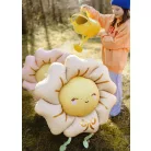 "Sétáló" fólia lufi virág – világos bézs