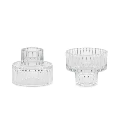 Üveg mécsestartó – 2 az 1-ben peremmel (1 db)
