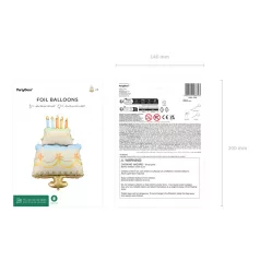 Fólia lufi – Torta formájú