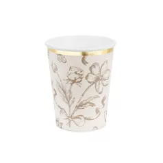 Virágmintás party pohár, 220 ml (6 db)