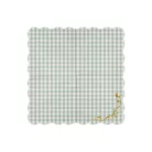 Kockás Papírszalvéta Arany Masnival (12 db)