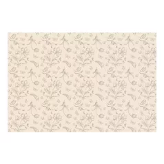 Terítő – Bézs virágmintával, 180×120 cm