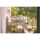 Terítő – Bézs virágmintával, 180×120 cm