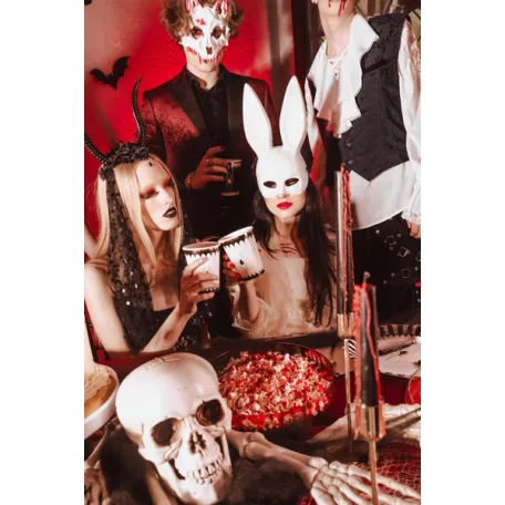 Halloween papírpoharak arany pókkal 400 ml (6 db)