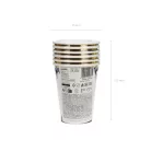 Halloween papírpoharak arany pókkal 400 ml (6 db)