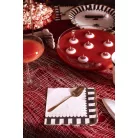 Halloween szalvéták arany szegéllyel 33x33 cm (12 db)