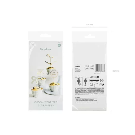 Muffin Dekor Szett „Oh Baby” (6 db)
