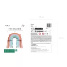 Szivárvány fólia lufi bojtokkal – 33 × 31cm (3 db)