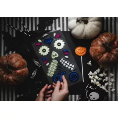   Sötétben világító tök matricák mix - Halloween dekoráció