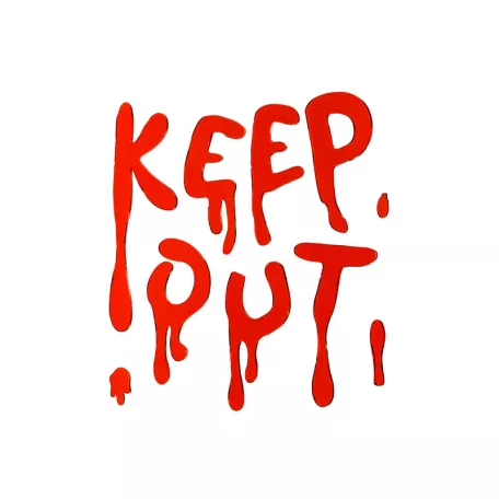 „Keep Out” gél ablakmatrica
