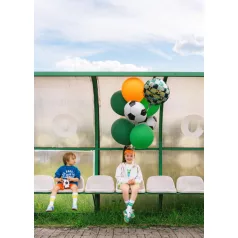   Sportos „Happy Birthday” Fólia Lufi – focilabdás mintával, 35×35 cm