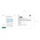 Kétoldalas felhő fólia l99x52 cm, fehér-világoskék (1 db)