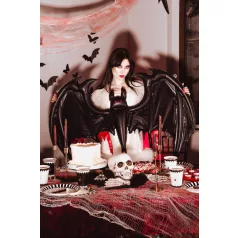 Fekete denevér fólia lufi 120x81 cm