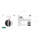 Álló 3D tök fólia lufi 58×58 cm