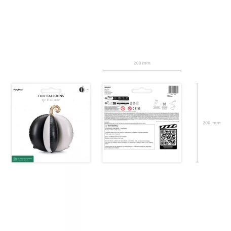 Álló 3D tök fólia lufi 58×58 cm