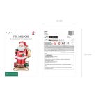 Álló fólia lufi – Mikulás (48,5 × 84 cm)