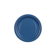 Papír tányér sötétkék, 18 cm (6 db)