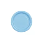 Papír tányér világoskék, 18 cm (6 db)