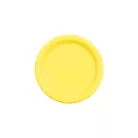 Papír tányér sárga, 18 cm (6 db)