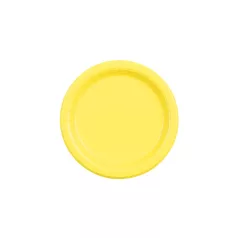 Papír tányér sárga, 18 cm (6 db)