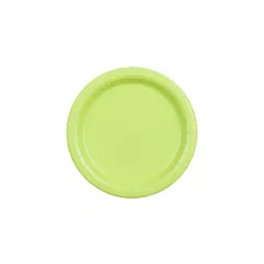 Papír tányér világos zöld, 18 cm (6 db)