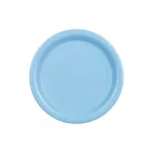 Papír tányér világoskék, 23 cm (6 db)