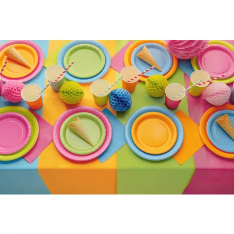 Papír tányér világoskék, 23 cm (6 db)