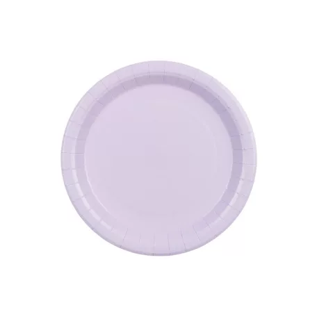 Papír tányér levendula, 23 cm (6 db)
