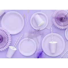 Papír tányér levendula, 23 cm (6 db)
