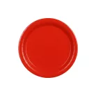 Papír tányér piros, 23 cm (6 db)