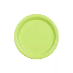 Papír tányér világoszöld, 23 cm (6 db)