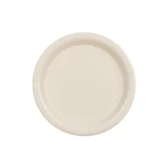 Papír tányér bézs, 23 cm (6 db)