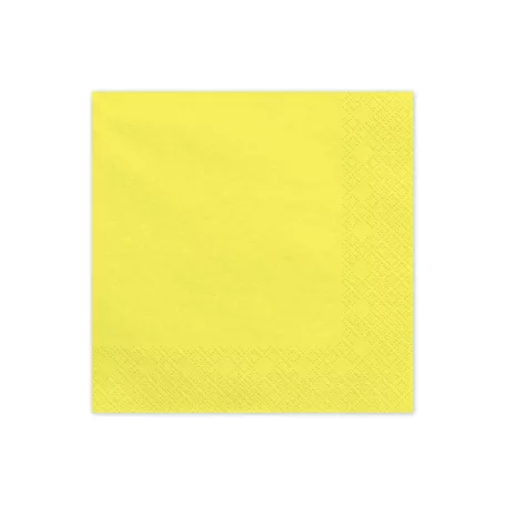 Papírszalvéta sárga, 33x33 cm (20 db)