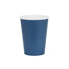 Papírpohár sötétkék, 250 ml (6 db)