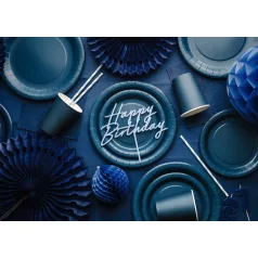 Papírpohár sötétkék, 250 ml (6 db)