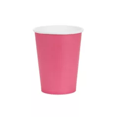 Papírpohár sötét rózsaszín, 250 ml (6 db)