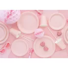 Papírpohár világos rózsaszín, 250 ml (6 db)