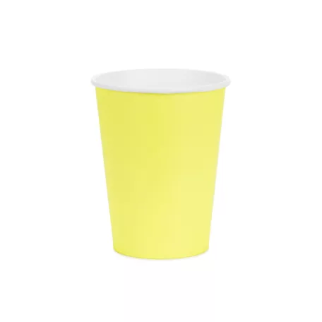 Papírpohár sárga, 250 ml (6 db)
