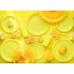 Papírpohár sárga, 250 ml (6 db)