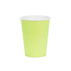 Papírpohár világoszöld, 250 ml (6 db)