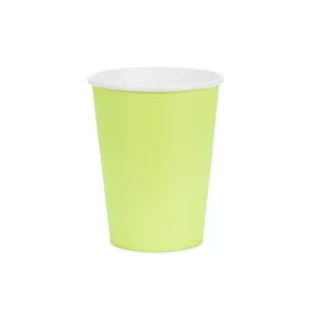 Papírpohár világoszöld, 250 ml (6 db)