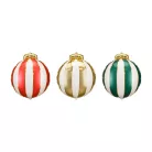 Karácsonyi gömb alakú fólia lufik 42x46cm (3 db)