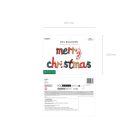 „Merry Christmas” fólia lufi felirat 143 x 25 cm (1 db)