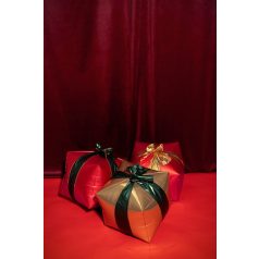 Ajándékdoboz alakú fólia lufik 34 x 36 cm (3 db)