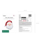 Mikulás fólia lufi (42 × 43 cm)
