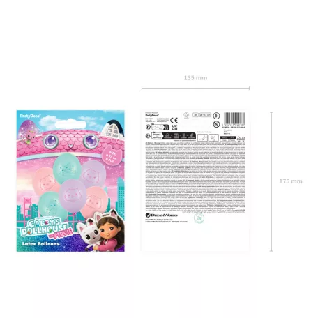 Gabi Babaháza (Gabby’s Dollhouse – The Movie) pasztell lufik (6 db)