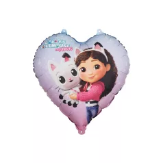   Gabi Babaháza (Gabby’s Dollhouse - The Movie) szív alakú fólia lufi (1 db)