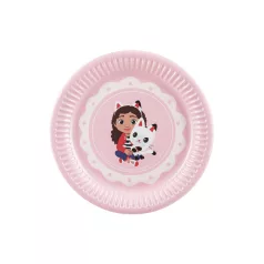   Gabi Babaháza (Gabby’s Dollhouse) papírtányér, 18 cm (6 db)